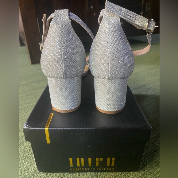 IDIFU Women's Cookie-LO Low Block Heels Chunky Sandals Ankle Strap - Picture 9 of 14